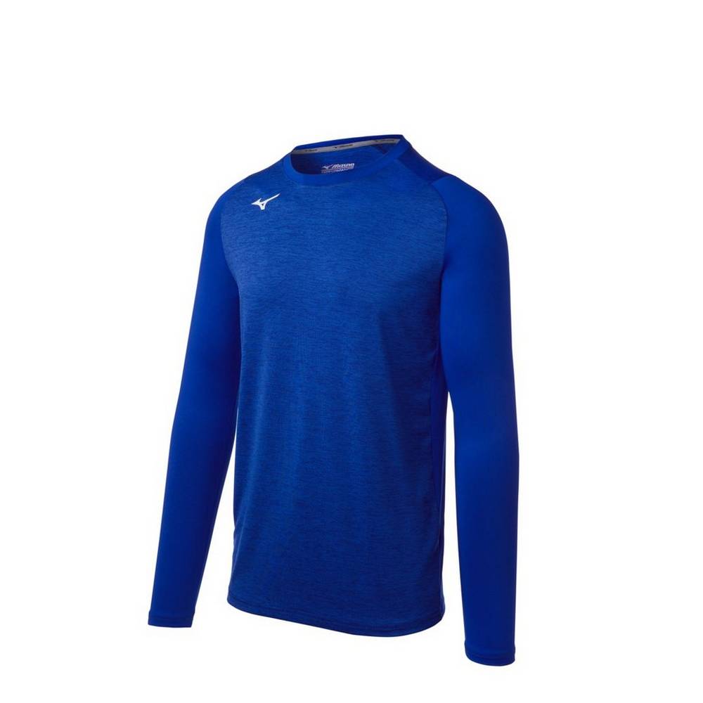 Base Layer Mizuno Alpha Stretch Sleeve - Homem - Azul Marinho - DQUCY4609